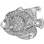 Angelfish Zentangle