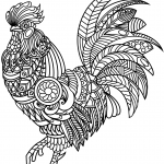 Rooster Zentangle