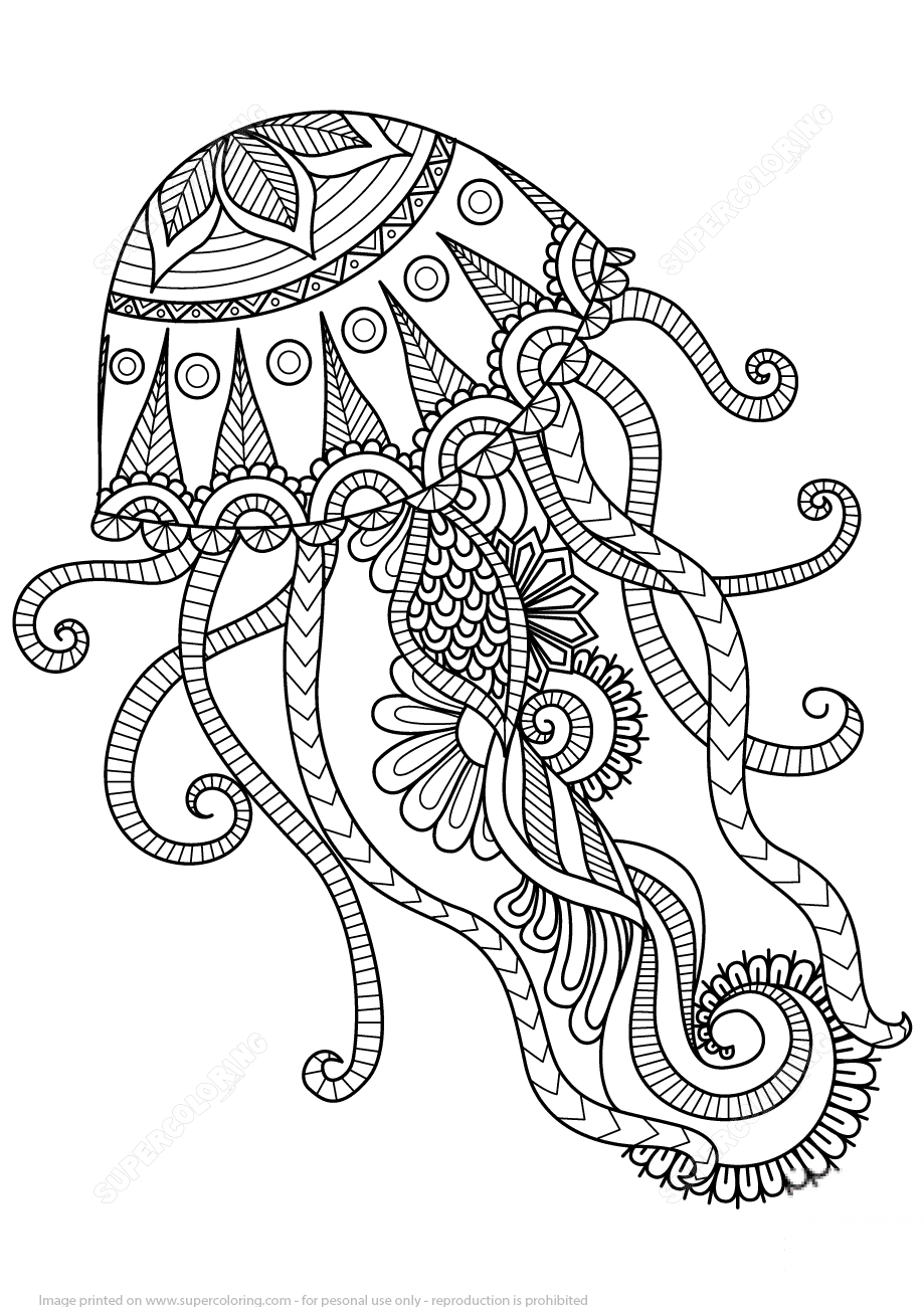 Jellyfish Zentangle