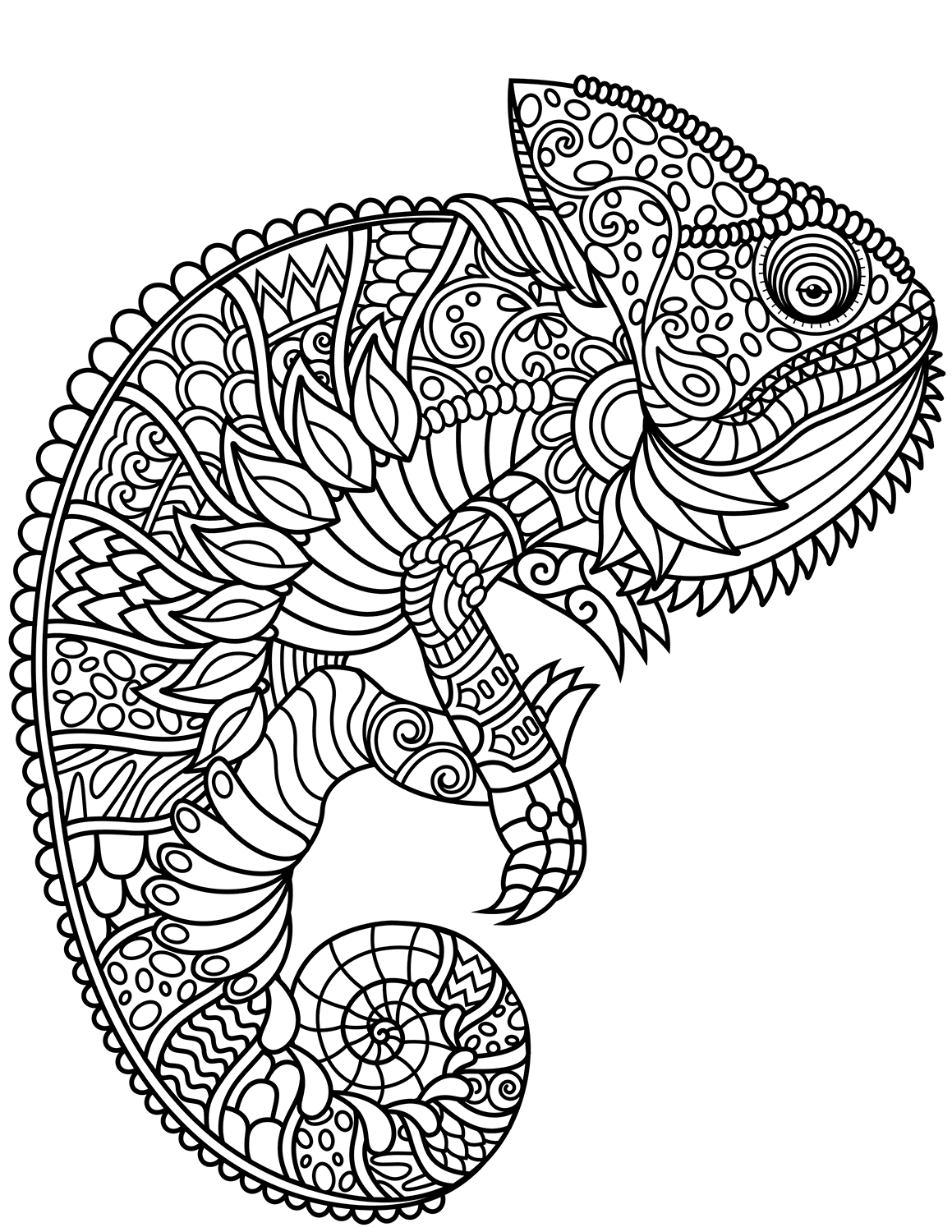 Chameleon Zentangle