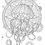 Jellyfish with Tribal Pattern