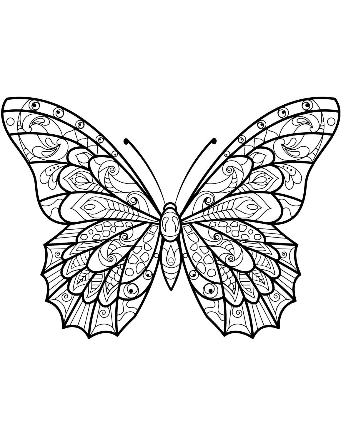 Zentangle Butterfly