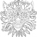 Cheshire Cat Zentangle