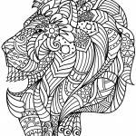 Lion Head Zentangle