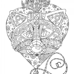 Raccoon with Tribal Pattern