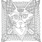 Fox with Tribal Pattern