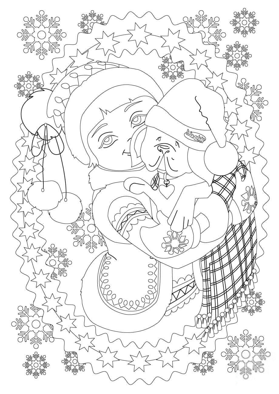 A Little Girl Hugs Her Puppy Dog...