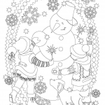 A Girl, a Boy, a Dog, and a Snowman...