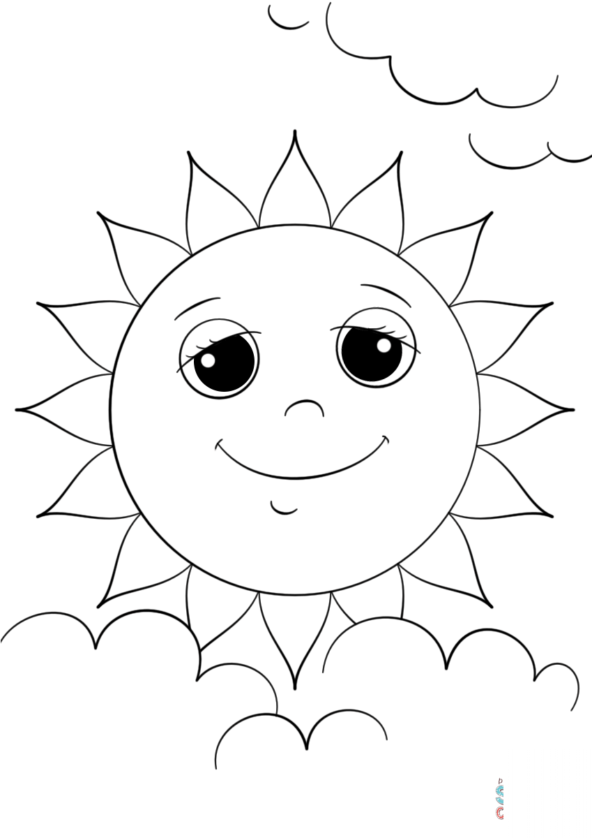 Cartoon Sun Character