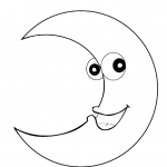 Smiling Crescent Moon