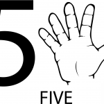 Znak ASL numer pięć