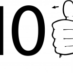 Znak ASL numer dziesięć