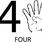 Znak ASL numer cztery