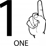 Znak ASL numer jeden