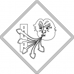 Warning sign for windy/gusty area...