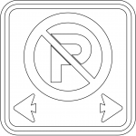 "No Parking" Sign in Canada