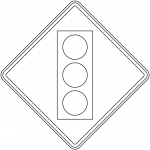 "Traffic Signal Ahead" Sign in Ontario