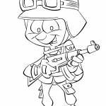 Cartoon Infantry Soldier
