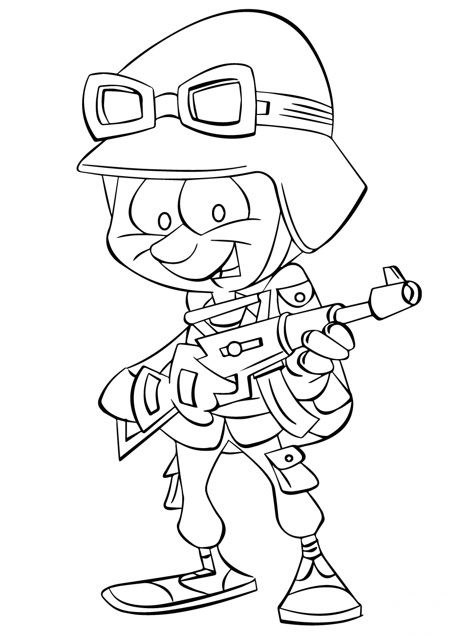 Cartoon Infantry Soldier