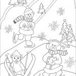 Skating and Skiing Bears