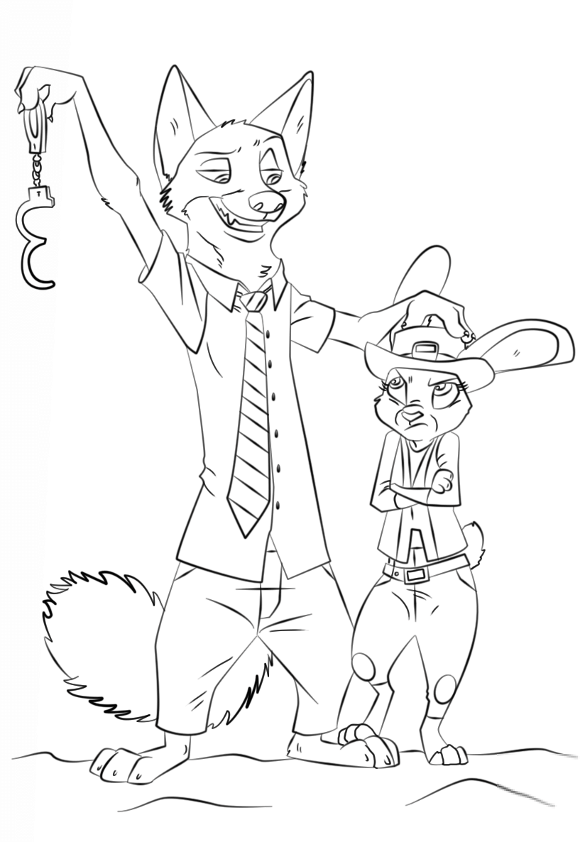 Nick Wilde i Judy Hopps ze...