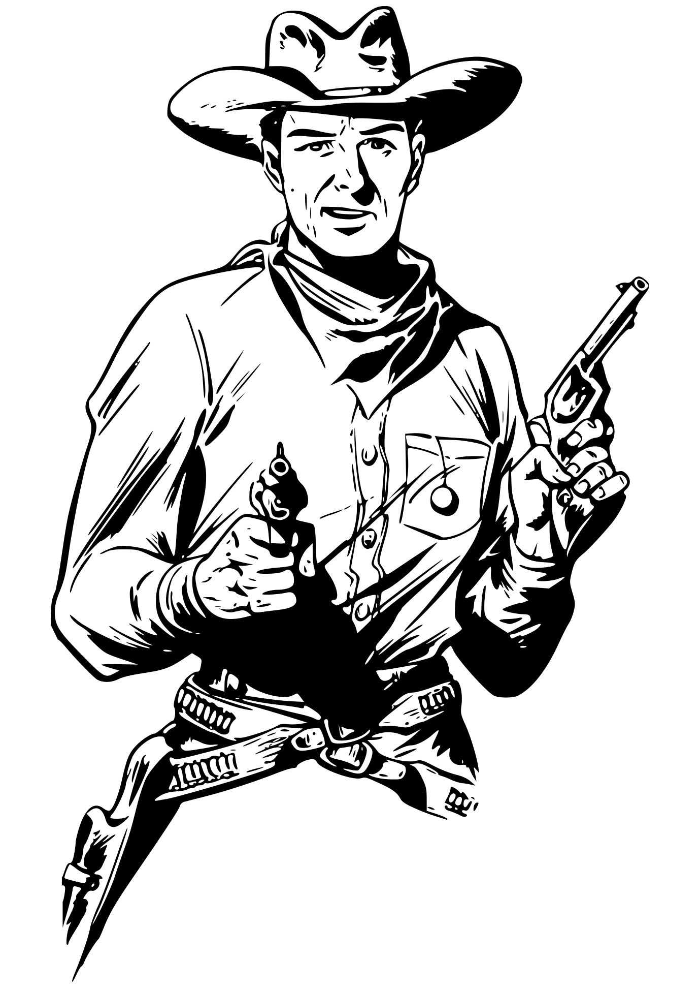 Cowboy with Two Guns