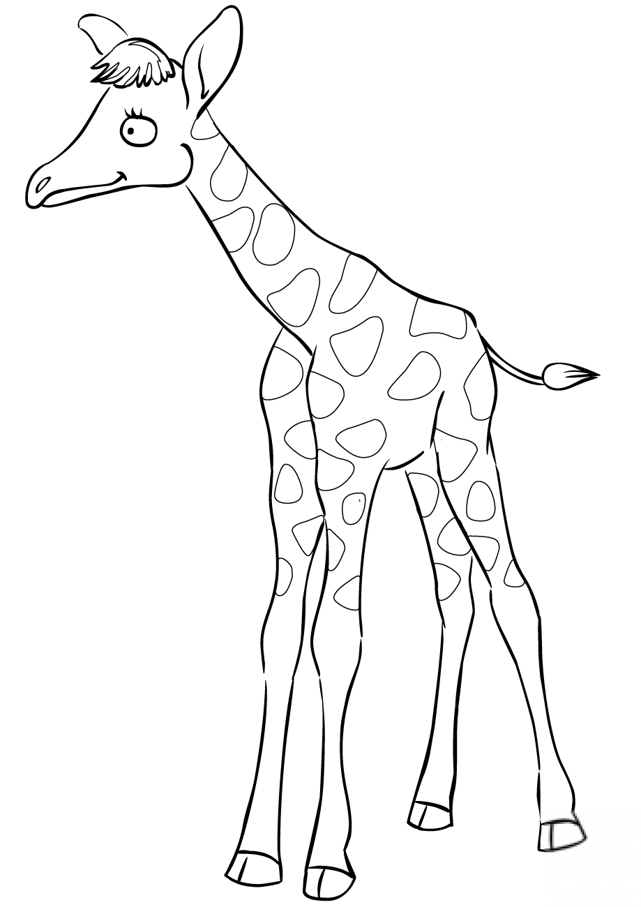Cute Cartoon Baby Giraffe