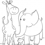 Giraffe, Mouse and Elephant