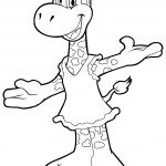 Cute Cartoon Giraffe