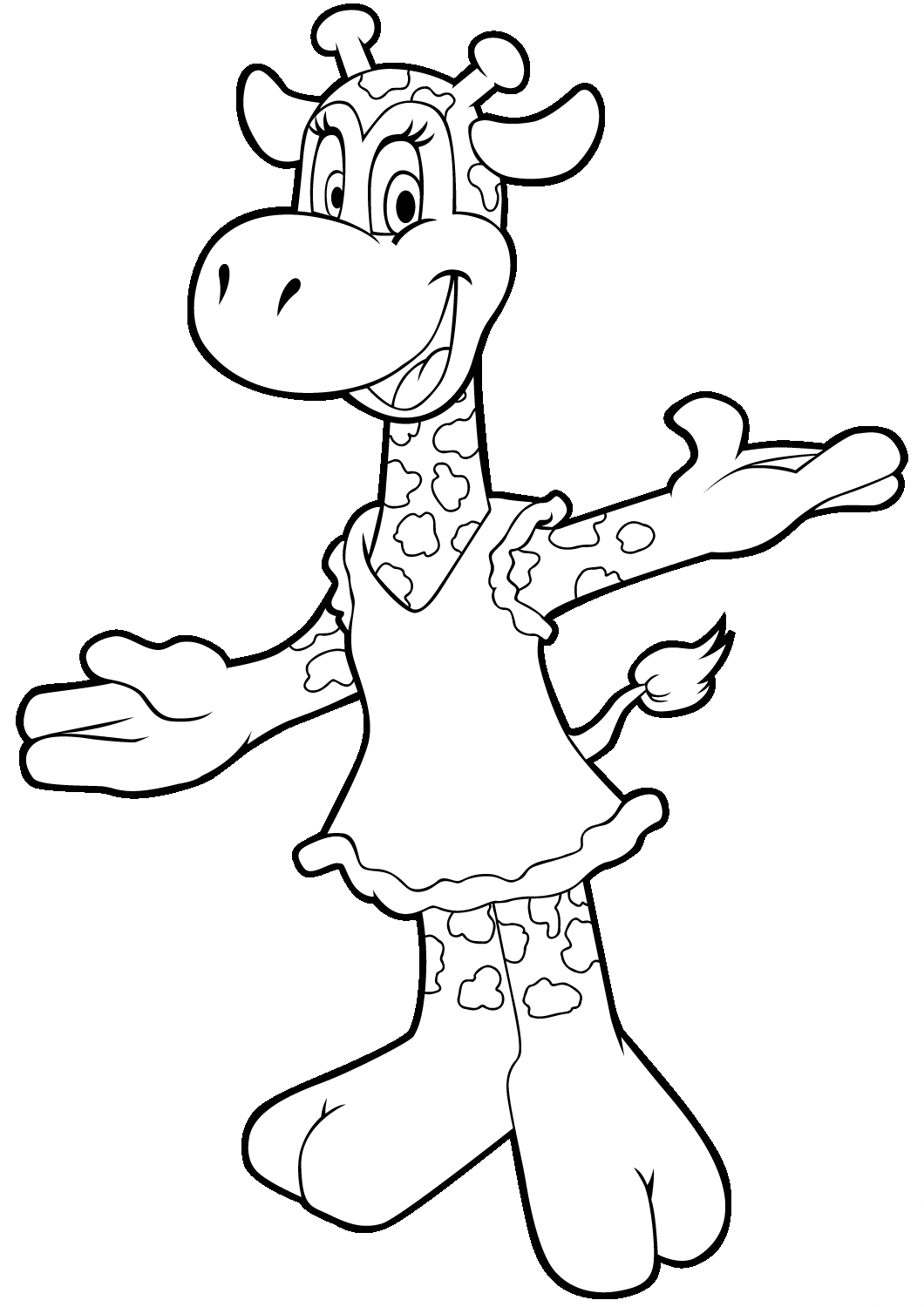 Cute Cartoon Giraffe